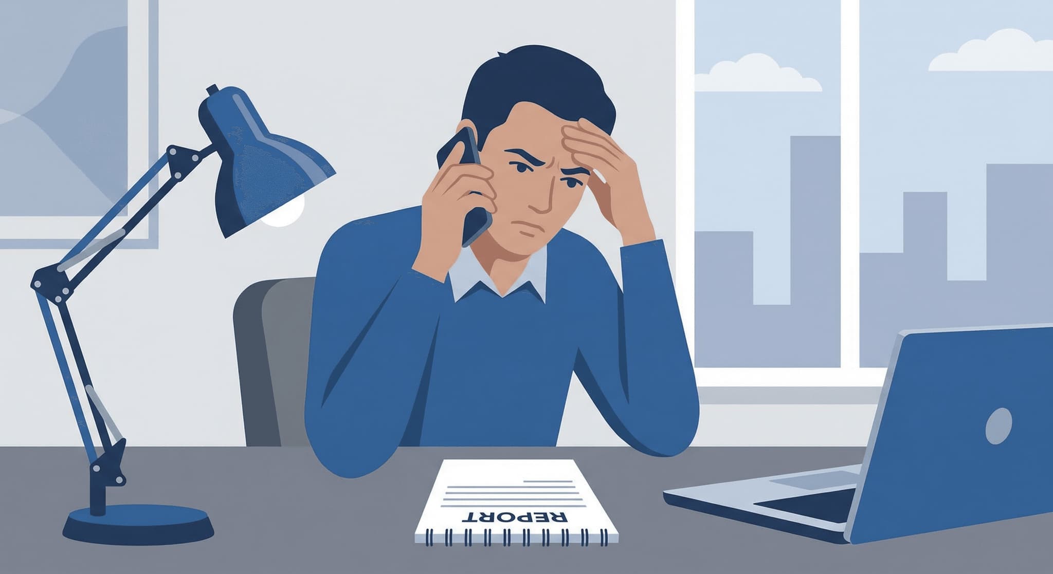 Illustration of reporting nursing home neglect via phone and official channels